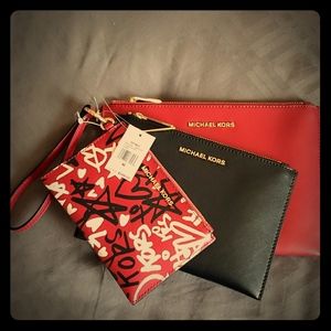 Michael Kors Wristlet trio